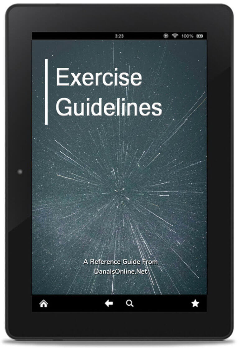 Exercise Guidelines mockup